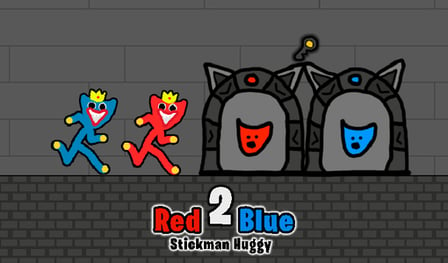 Red and Blue Stickman Huggy 2